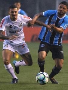 Grêmio e Santos fizeram um jogo de pouca qualidade técnica