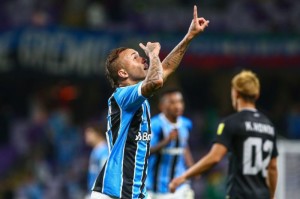 Everton marcou golaço na prorrogação: Grêmio sofre para vencer Pachuca nas semifinais do Mundial Foto: Lucas Uebel/Grêmio 
