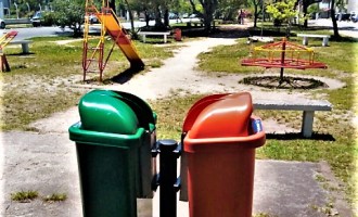 Sanep instala 40 conjuntos de bancos e lixeiras na cidade