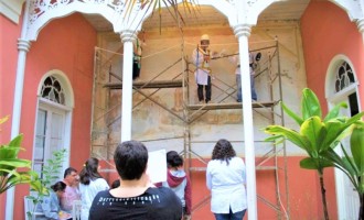 MUSEU DA BARONESA : Conservação e Restauro faz intervenção em Pintura Mural