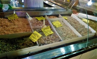 Confira os preços do camarão em Pelotas