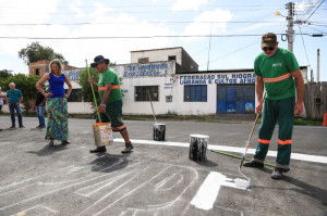 RUA Xavier Ferreira recebe pavimentação asfáltica Fotos: Gustavo Vara 