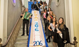 Aniversário de Pelotas tem bolo de 206 metros