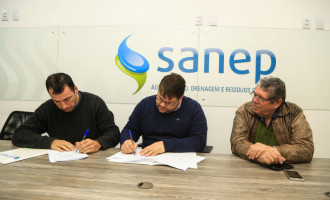 Sanep formaliza contratos para início de novas obras de drenagem