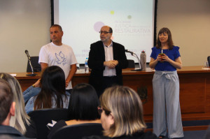 JUIZ Marcelo Malízia Cabral e Promotor Paulo Roberto Charqueiro participaram do evento
