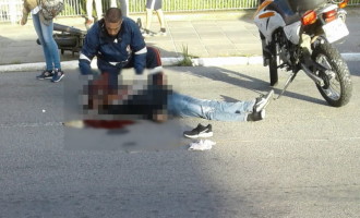 AV. FERNANDO OSÓRIO : Morte de motociclista após colisão com ônibus