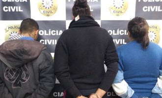 FLAGRANTE : Prisão de trio que roubou malote, celulares e veículos