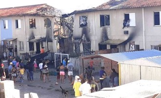 Incêndio destrói sete apartamentos