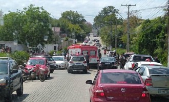 TENTATIVA DE HOMICÍDIO  : Homem é baleado por bombeiro quando discutia com a esposa