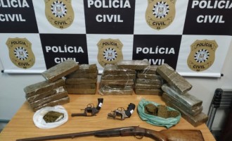 Ações da Polícia Civil apreendem mais de vinte quilos de maconha