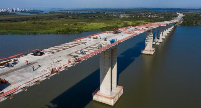 Nova Ponte do Guaíba será liberada ao tráfego ainda em 2020