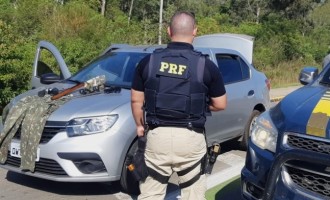 Homem é preso com rifle na BR 116