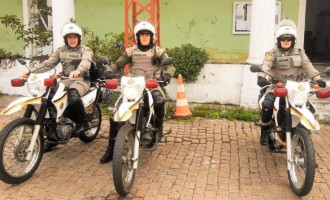 BM reforça policiamento com motos