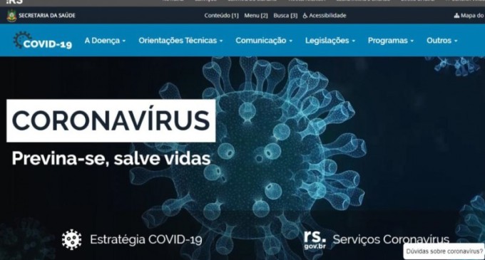 Governo lança site que reúne informações sobre coronavírus