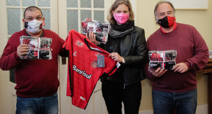 Grêmio Esportivo Brasil doa 870 máscaras para o Centro Covid