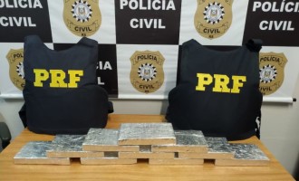 PRF e Polícia Civil prendem traficantes e apreendem 10 quilos de cocaína em Pelotas