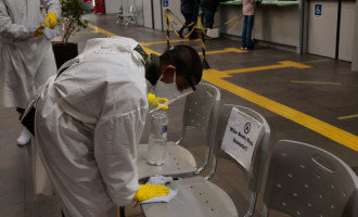 COVID-19 : Exército higieniza Rodoviária