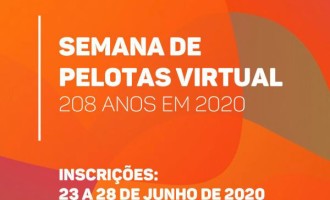 208 ANOS : Semana de Pelotas será virtual devido à pandemia