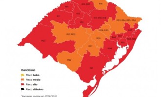 DISTANCIAMENTO CONTROLADO  : Mapa definitivo traz 14 regiões no vermelho