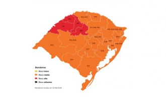 RS tem quatro regiões em vermelho na 17ª semana do Distanciamento Controlado