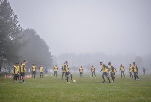 Grupo do Lobão em treinamento em seu Parque Foto: Tales Leal / EC Pelotas