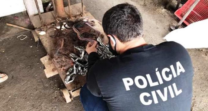 Forças de Segurança fazem ofensiva contra furtos, arrombamentos e receptação de fios em Pelotas