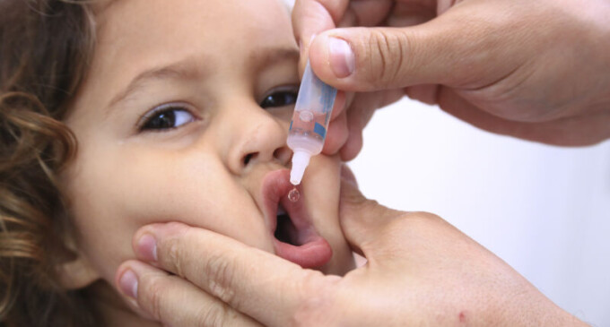 Rio Grande do Sul chega a 50% da meta de vacinação da pólio