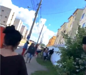 Imagem captada em vídeo mostra o espancamento no Dunas