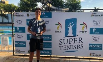 Tenista do Brilhante é campeão do 7º Aberto de Santa Cruz do Sul