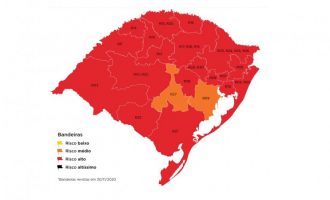 Com dois recursos aceitos, mapa definitivo da 30ª rodada do Distanciamento Controlado tem 19 regiões em vermelho