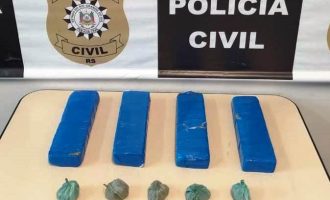 POLICIA CIVIL  : Apreensão de maconha no Fragata