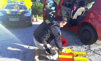 POLÍCIA RODOVIÁRIA :  Mulher é presa com 5kg de maconha