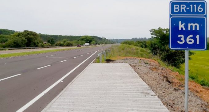 Governo Federal conclui mais um lote das obras de duplicação da BR-116/RS