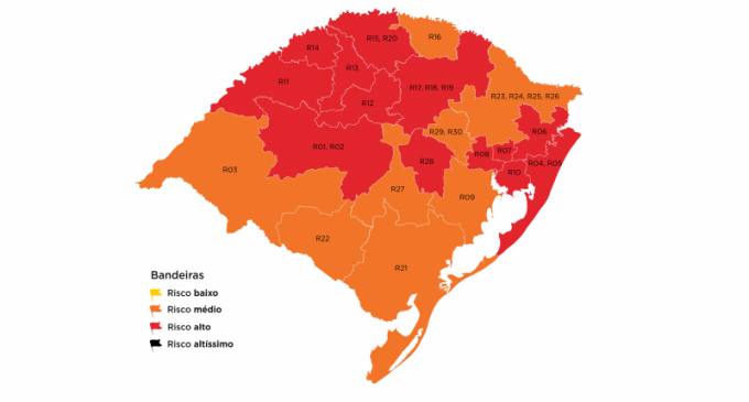 Pelotas permanece em bandeira laranja pela terceira semana