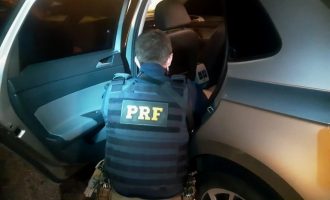 POLÍCIA RODOVIÁRIA  : Papel alumínio em tornozeleira