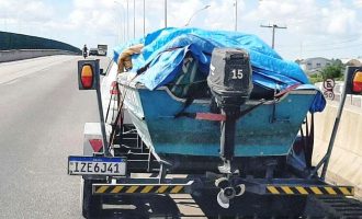 BRIGADA : Patram flagra trio com  120 quilos de pescado