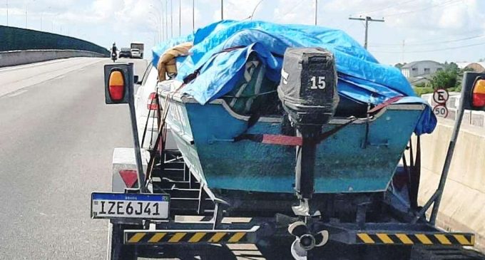BRIGADA : Patram flagra trio com  120 quilos de pescado