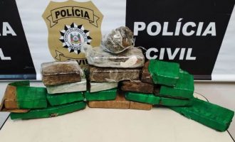 Polícia Civil apreende oito quilos de maconha