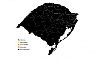 RS tem a sexta semana consecutiva de bandeira preta nas 21 regiões