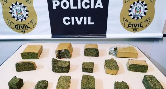 POLÍCIA CIVIL : Draco apreende 2kg de maconha