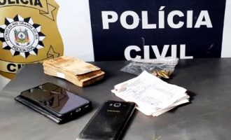 POLÍCIA CIVIL  : Apreensão de R$7 mil e munições