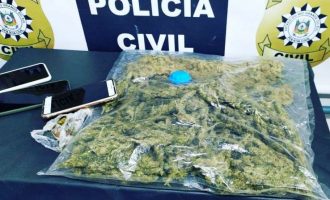 POLÍCIA CIVIL : Trio é flagrado ao chegar  da fronteira com Skunk