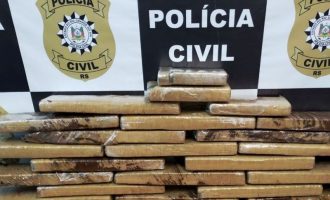 POLÍCIA CIVIL  : Três prisões e apreensão  de trinta quilos de maconha