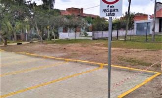 Mão de Obra Prisional constrói estacionamento na Avenida 25 de Julho