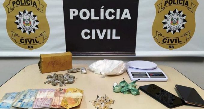 POLÍCIA CIVIL : Apreensão de cocaína e  maconha no Vasco Pires
