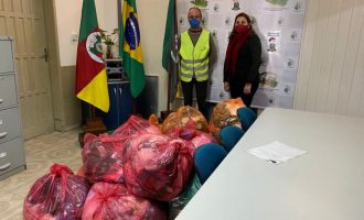 CAMPANHA DO AGASALHO :   Ecosul faz primeira entrega à prefeitura de Capão do Leão