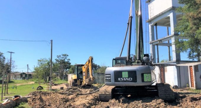 Iniciada construção do novo reservatório no Balneário dos Prazeres