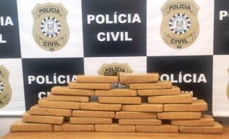 POLÍCIA CIVIL  : Traficante é flagrado com  quinze quilos de maconha