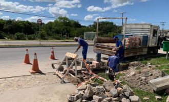 Sanep qualifica drenagem no Areal e no Navegantes