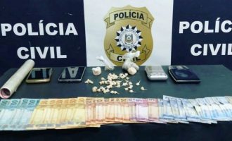 Trio é flagrado por tráfico de drogas